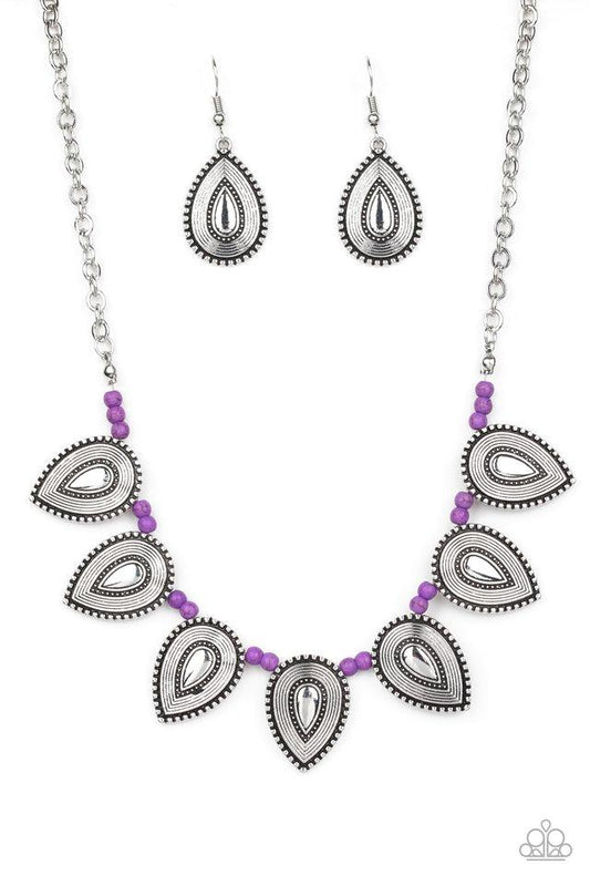 Paparazzi Necklace ~ Terra Trailblazer - Purple