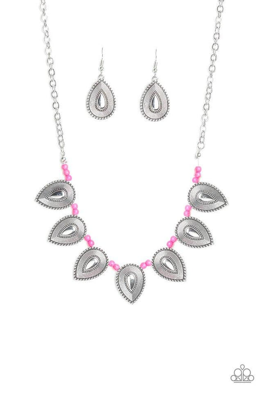 Paparazzi Necklace ~ Terra Trailblazer - Pink