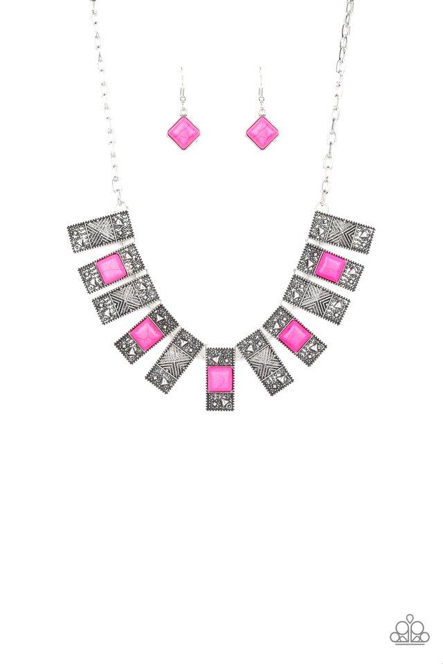 Paparazzi Necklace ~ The MANE Contender - Pink