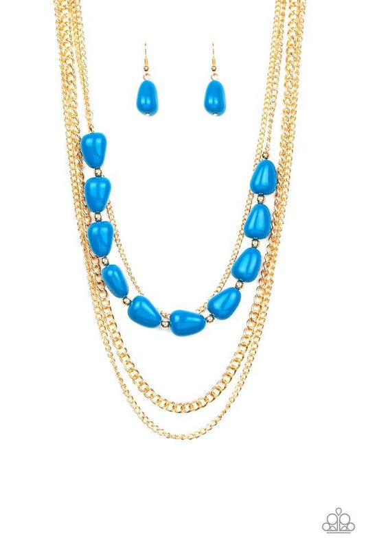 Collar Paparazzi ~ Tendencia actual - Azul