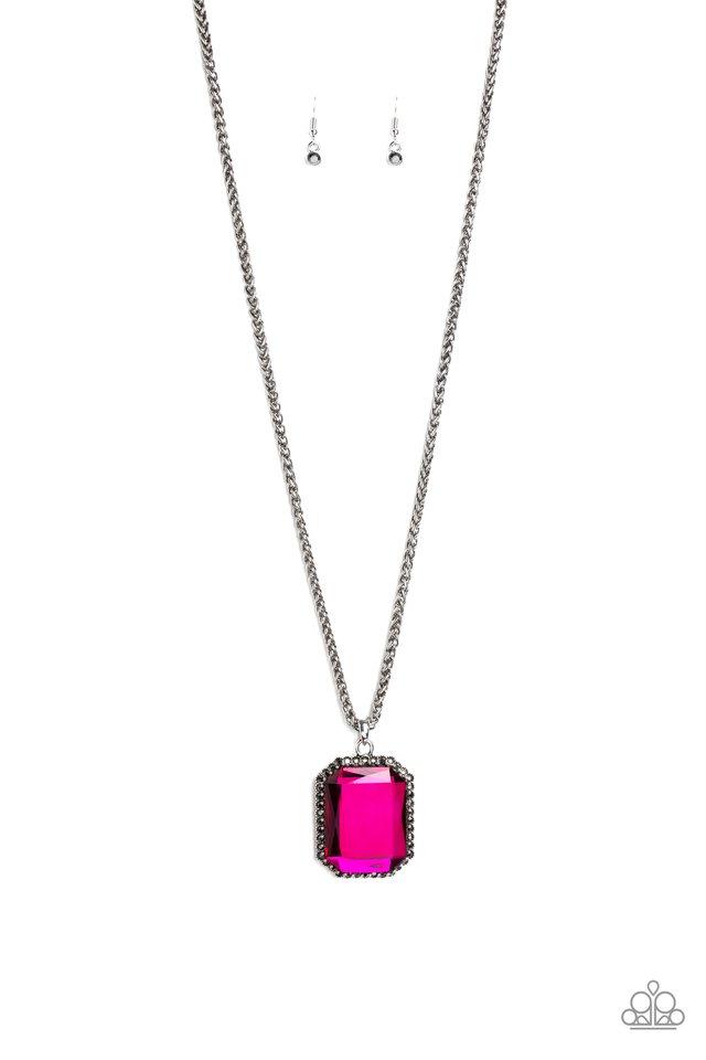 Paparazzi Necklace ~ Let Your HEIR Down - Pink