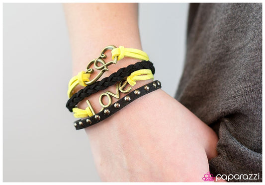 Paparazzi Bracelet ~ Secret Admirer - Yellow