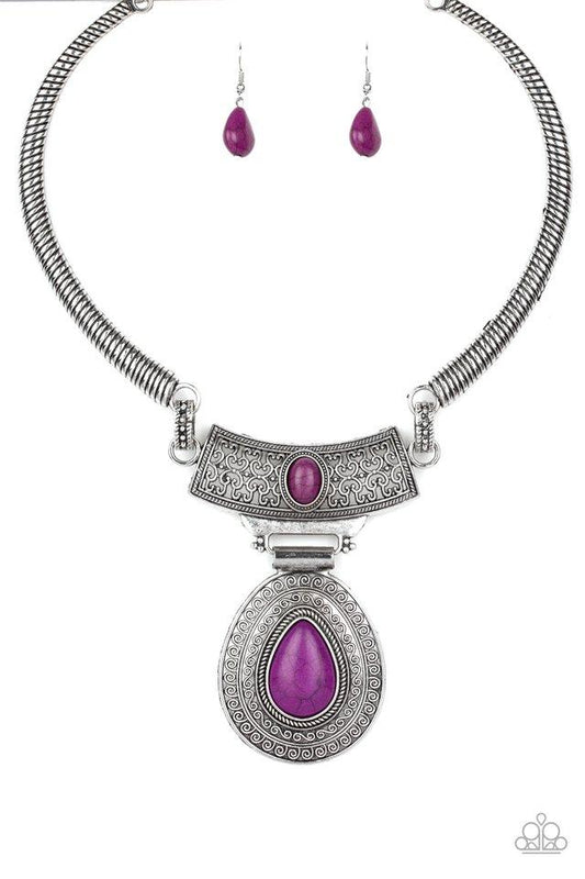 Paparazzi Necklace ~ Prowling Prowess - Purple