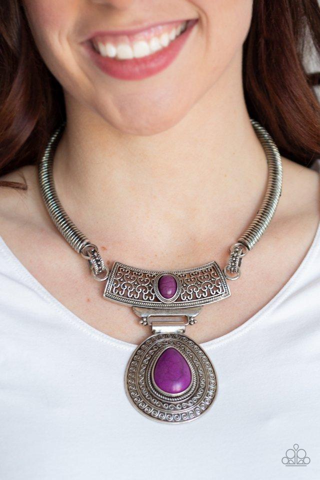 Paparazzi Necklace ~ Prowling Prowess - Purple