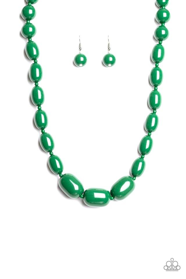 Collar Paparazzi ~ Poppin Popularity - Verde