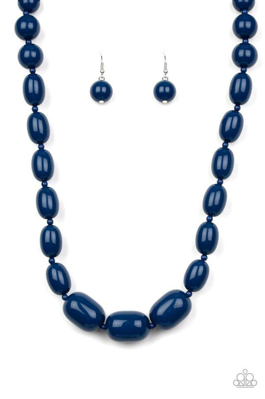 Paparazzi Necklace ~ Poppin Popularity - Blue