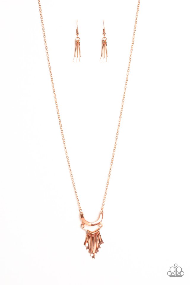 Trendsetting Trinket - Copper - Paparazzi Necklace Image