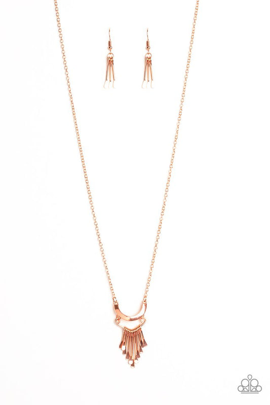 Trendsetting Trinket - Copper - Paparazzi Necklace Image