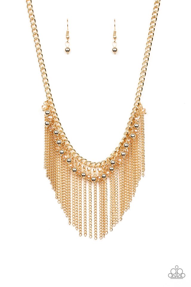 Divinely Diva - Gold - Paparazzi Necklace Image