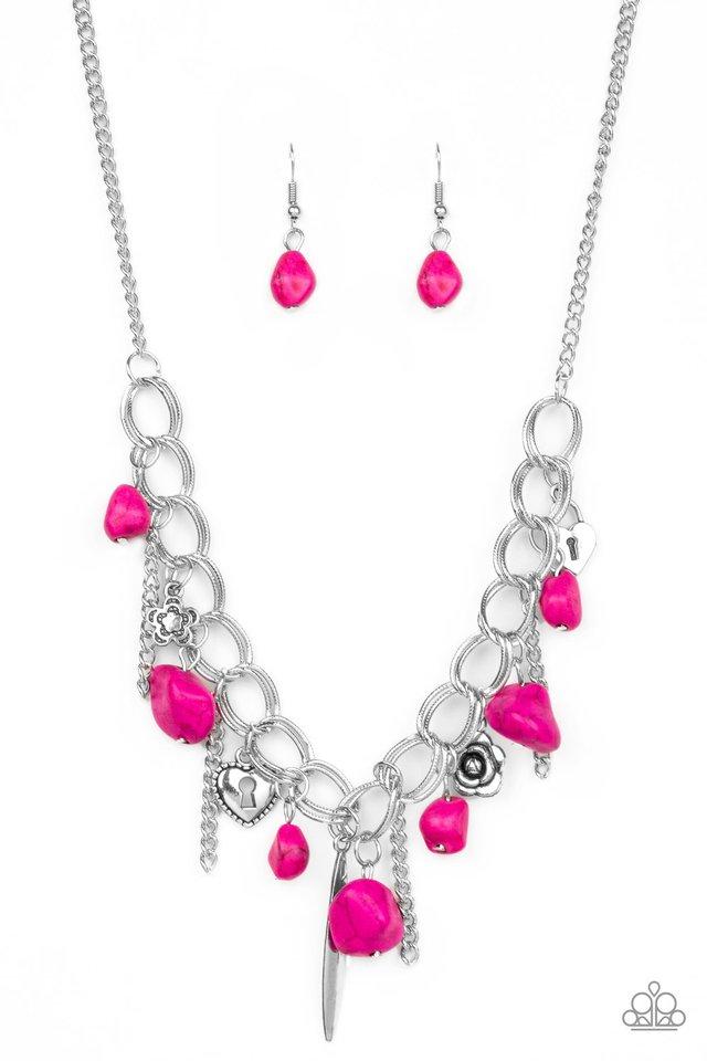 Paparazzi Necklace ~ Southern Sweetheart - Pink
