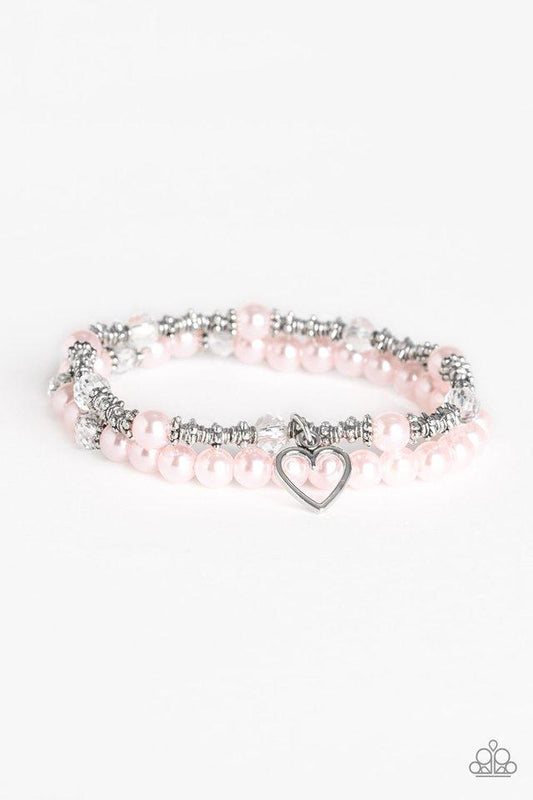 Pulsera Paparazzi ~ Sweetheart Splendor - Rosa