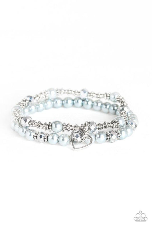 Pulsera Paparazzi ~ Sweetheart Splendor - Plata