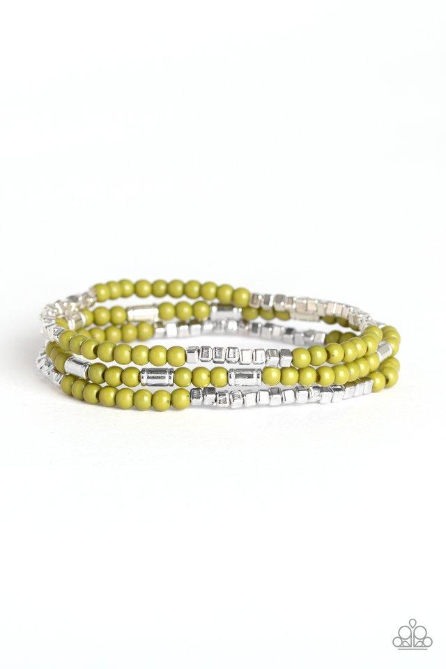 Pulsera Paparazzi ~ Microcuentas - Verde