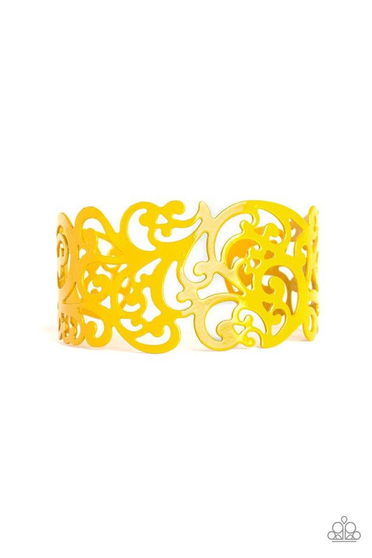 Pulsera Paparazzi ~ VINE and Dash - Amarillo