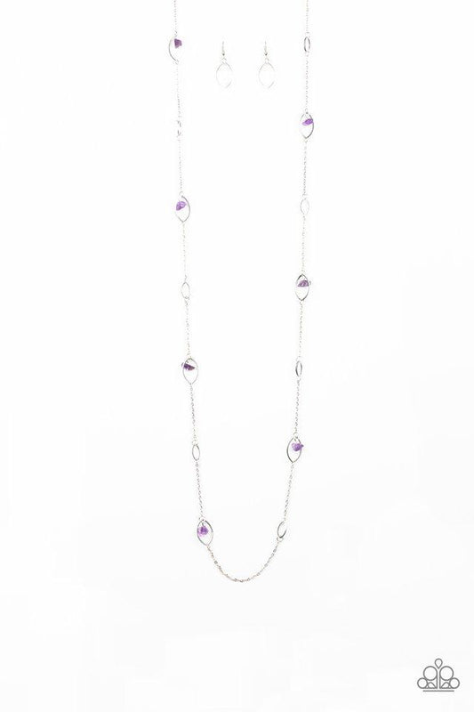 Paparazzi Necklace ~ Rocky Razzle - Purple