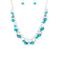 Downstage Dazzle - Blue - Paparazzi Necklace Image