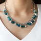 Downstage Dazzle - Blue - Paparazzi Necklace Image