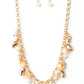 Downstage Dazzle - Gold - Paparazzi Necklace Image