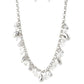 Downstage Dazzle - White - Paparazzi Necklace Image