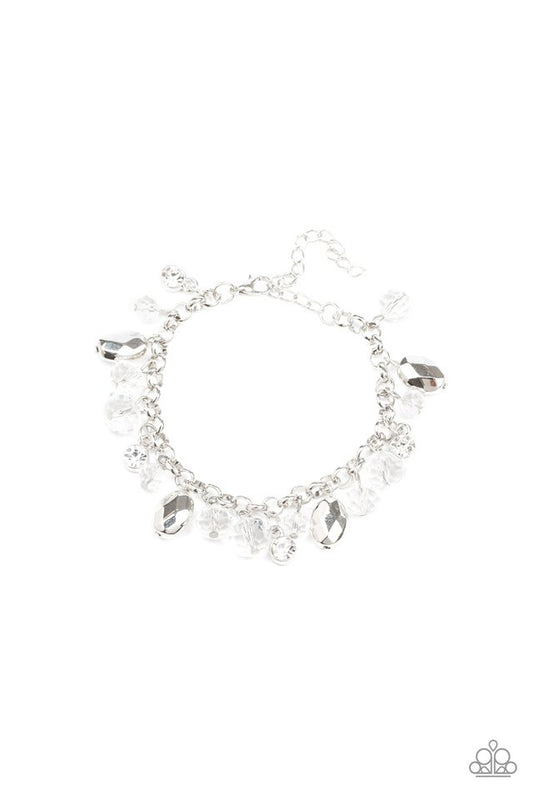 Dazing Dazzle - White - Paparazzi Bracelet Image