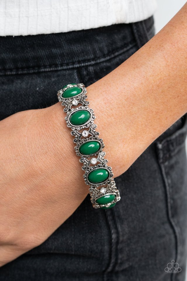 A Piece of Cake - Green - Paparazzi Bracelet Image