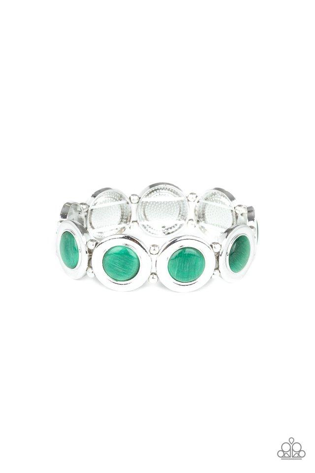 Pulsera Paparazzi ~ Muster Up The Luster - Verde