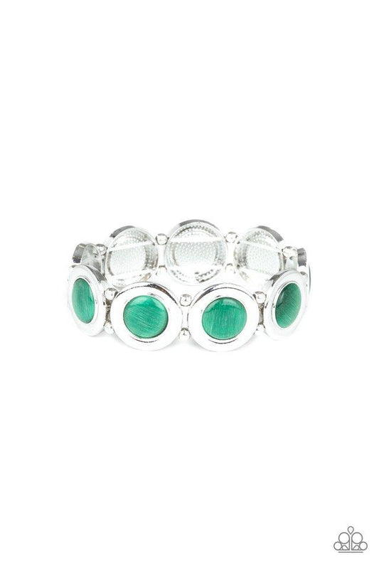 Pulsera Paparazzi ~ Muster Up The Luster - Verde