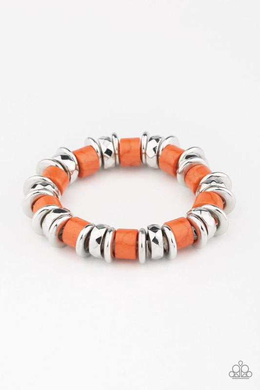 Pulsera Paparazzi ~ Sonoran Stonehenge - Naranja