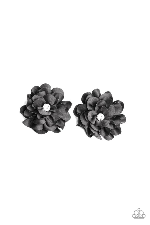 Accesorios para el cabello Paparazzi ~ Strike a POSY - Negro