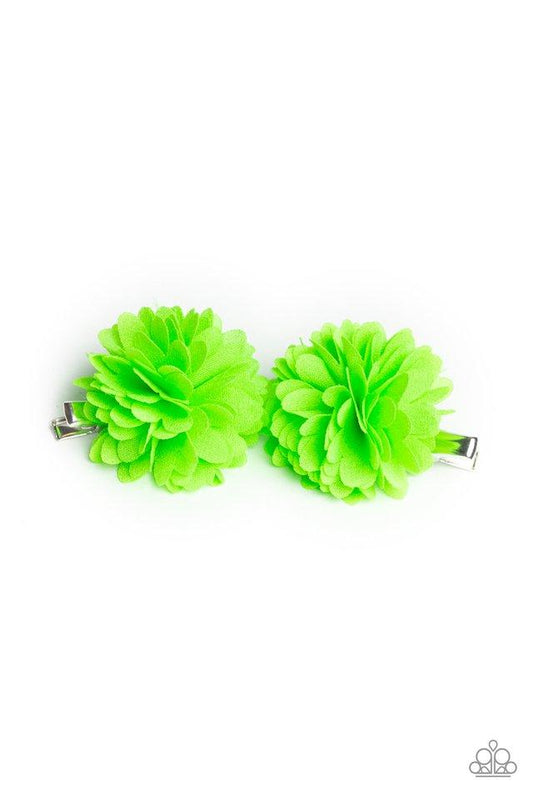 Accesorios para el cabello de Paparazzi ~ Neatly Neon - Verde