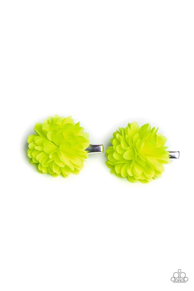 Accesorios para el cabello de Paparazzi ~ Neatly Neon - Amarillo