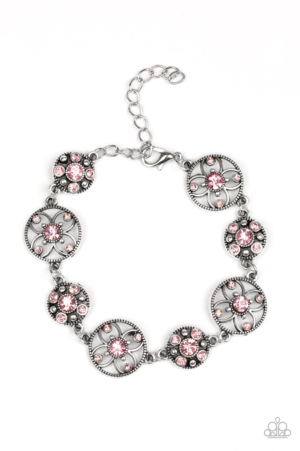 Paparazzi Bracelet ~ Flowery Fashion - Pink