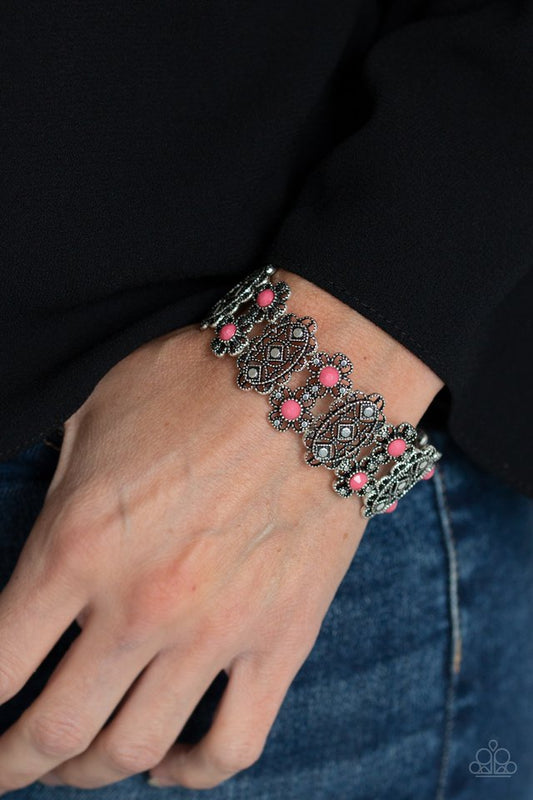 Majestic Gardens - Pink - Paparazzi Bracelet Image