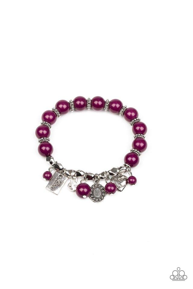 Paparazzi Bracelet ~ One True Love - Purple