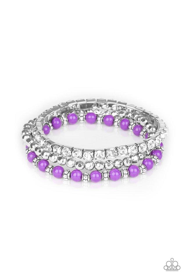 Paparazzi Bracelet ~ Fashion Forte - Purple
