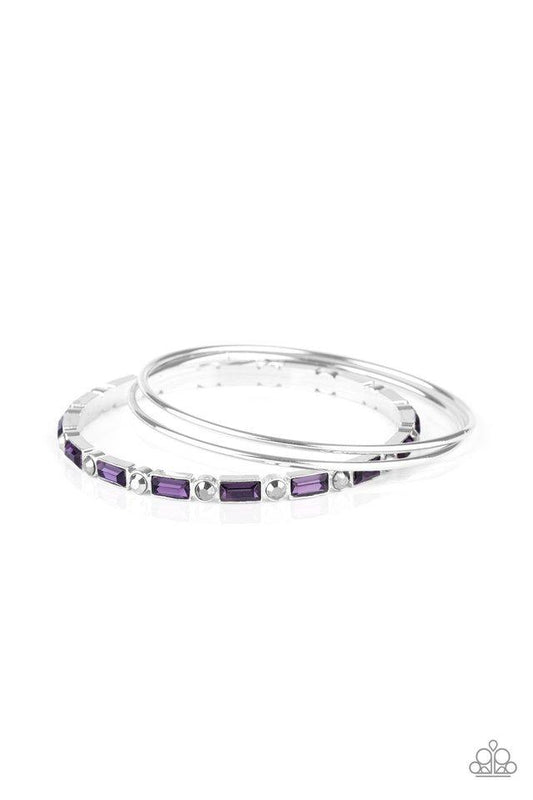 Paparazzi Bracelet ~ HEIR Toss - Purple