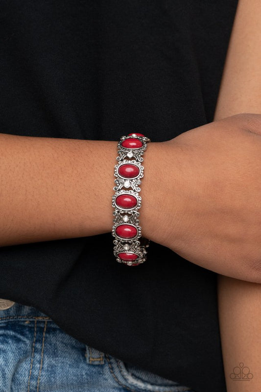 A Piece of Cake - Red - Paparazzi Bracelet Image