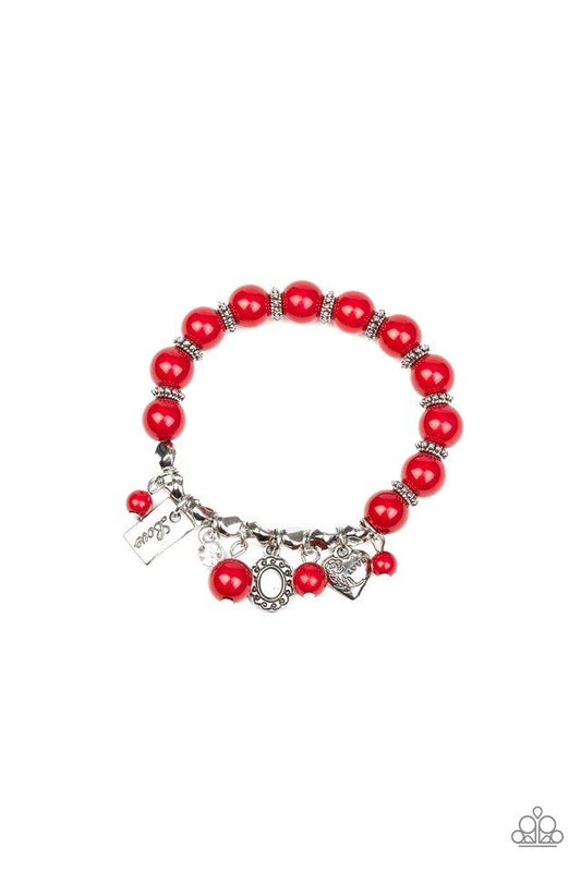 Paparazzi Bracelet ~ One True Love - Red