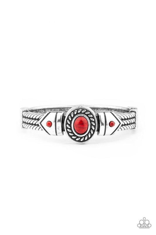 Pulsera Paparazzi ~ Alma Tribal - Rojo