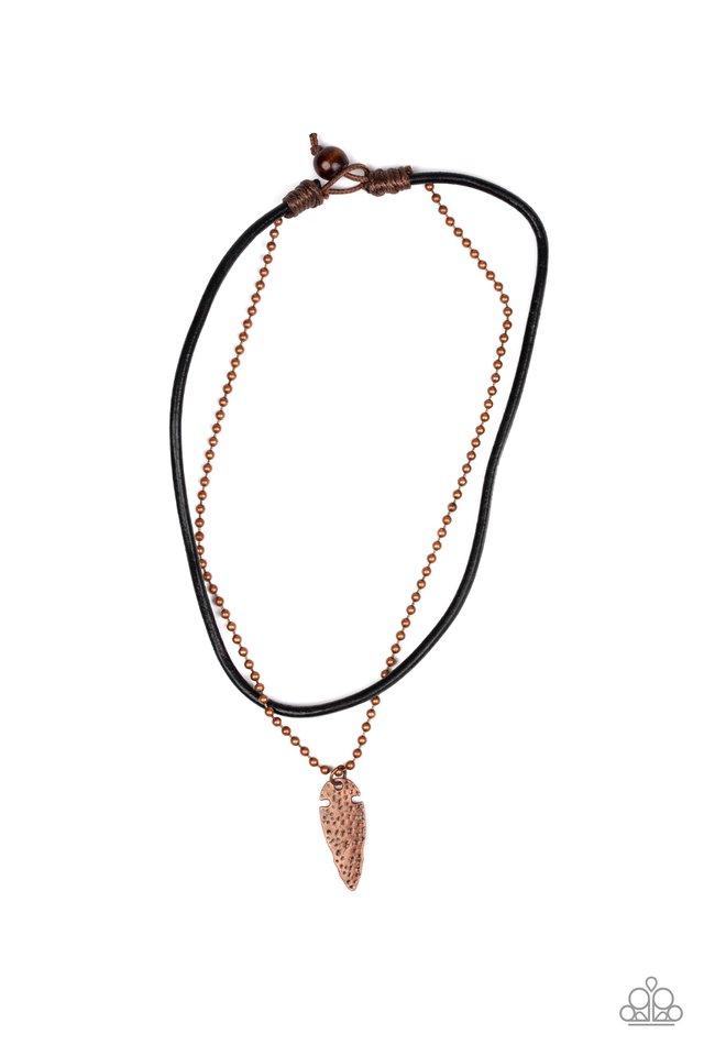 Paparazzi Necklace ~ Arrowhead Anvil - Copper