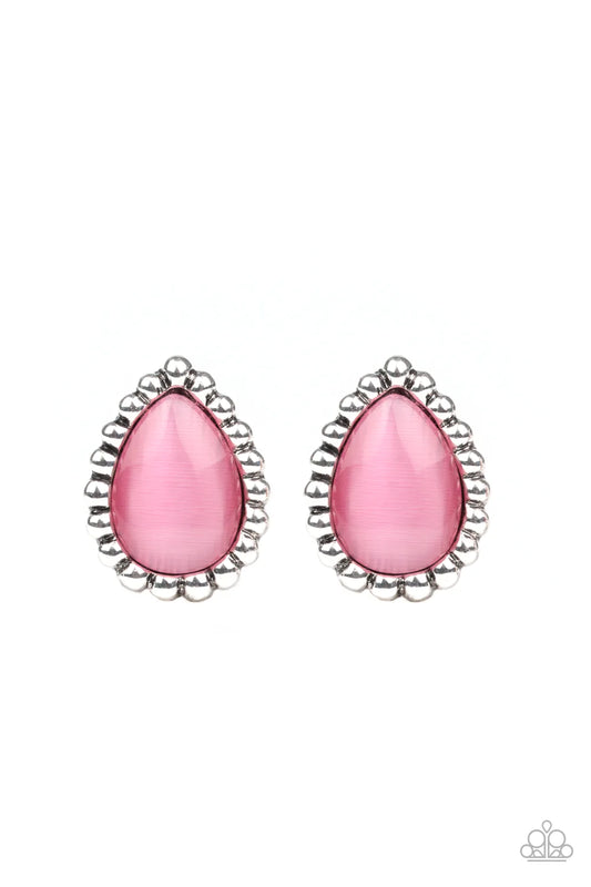 Paparazzi Earring ~ I Wanna GLOW - Pink