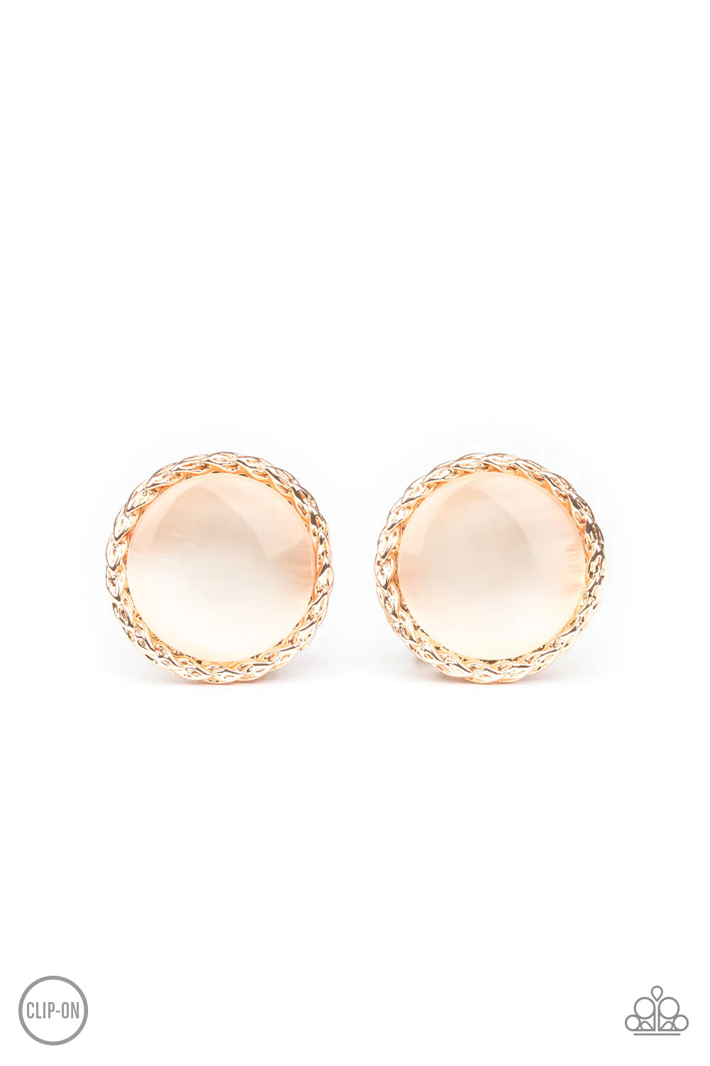 Paparazzi Earring ~ Get Up and GLOW - Rose Gold