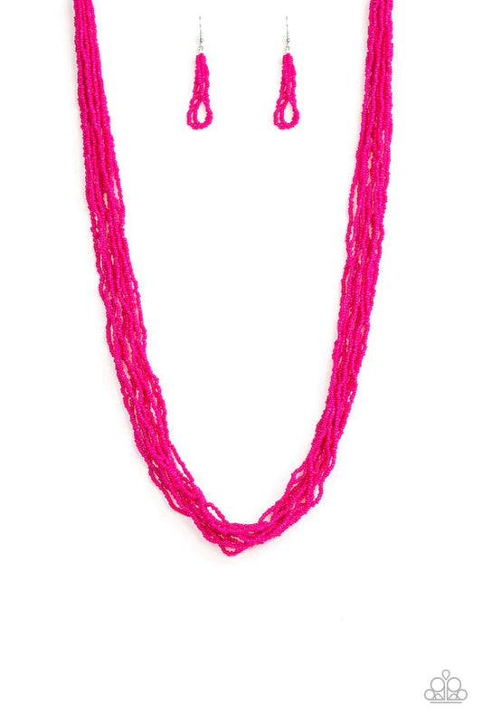 Paparazzi Necklace ~ Congo Colada - Pink