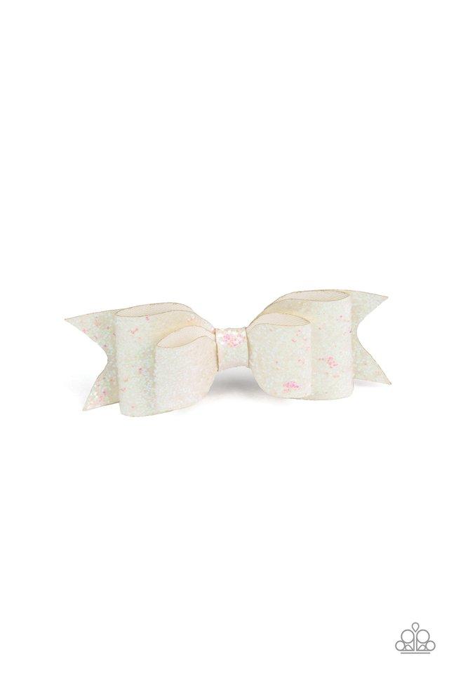 Paparazzi Hair Accessories ~ Put A Bow On It - White