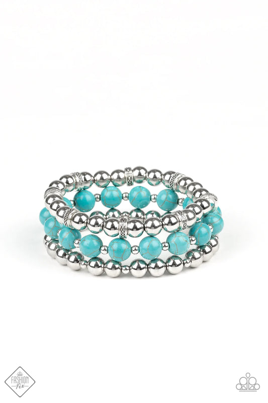 Paparazzi Bracelet ~ Sandstone Serendipity  - Blue