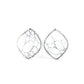 Marble Marvel - White - Paparazzi Earring Image