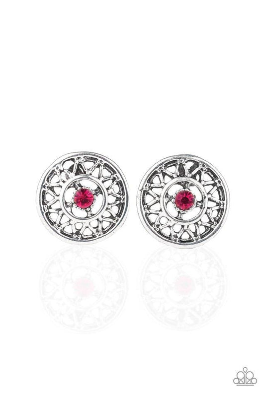 Paparazzi Earring ~ Sunlit Splendor - Pink