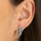 Feathered Fortune - Silver - Paparazzi Earring Image