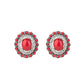 Floral Flamboyance - Red - Paparazzi Earring Image