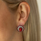 Floral Flamboyance - Red - Paparazzi Earring Image